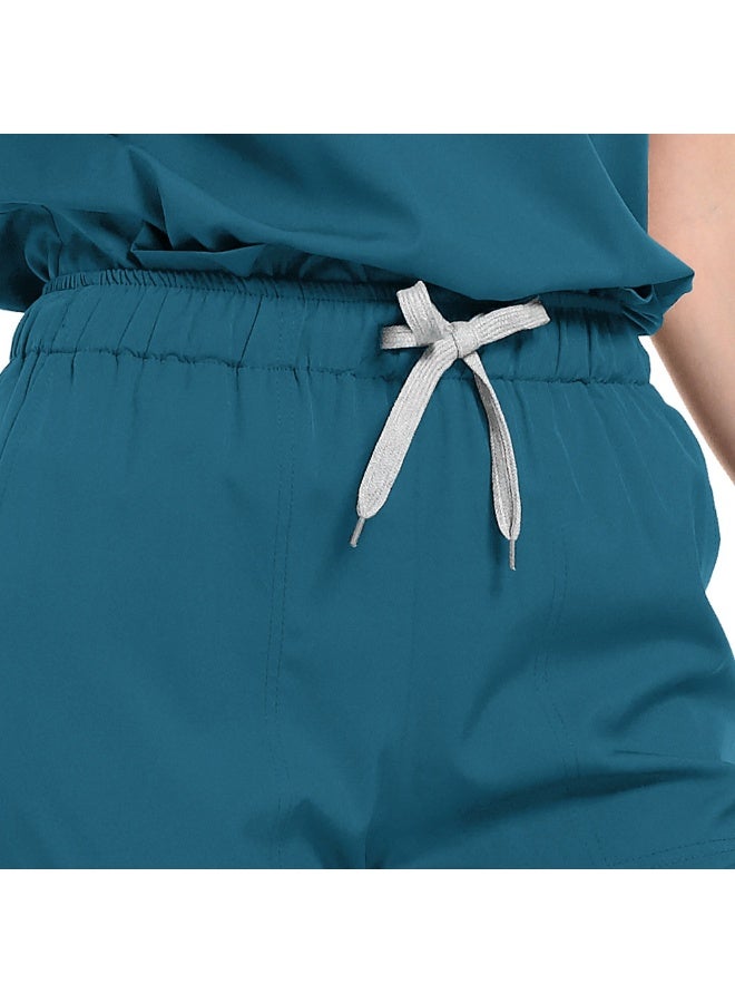 Loquat Womens Medical Scrubs Set Medical Uniform Set Gray - Image 3