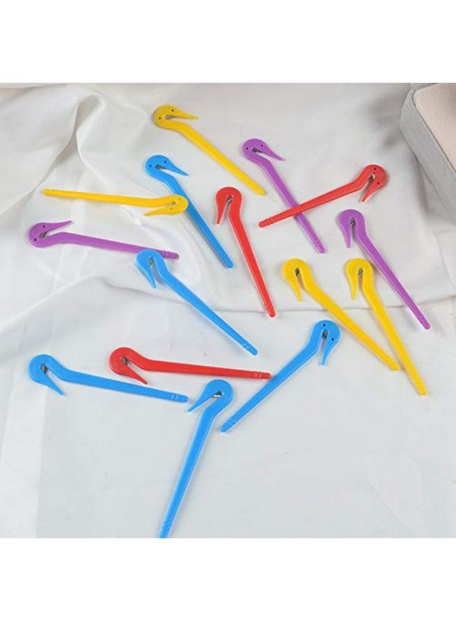 Lucktao 4Pcs Pony Pick Hair Elastic Band Cutter With 50Pcs Colored Rubber Hair Ties - Image 4