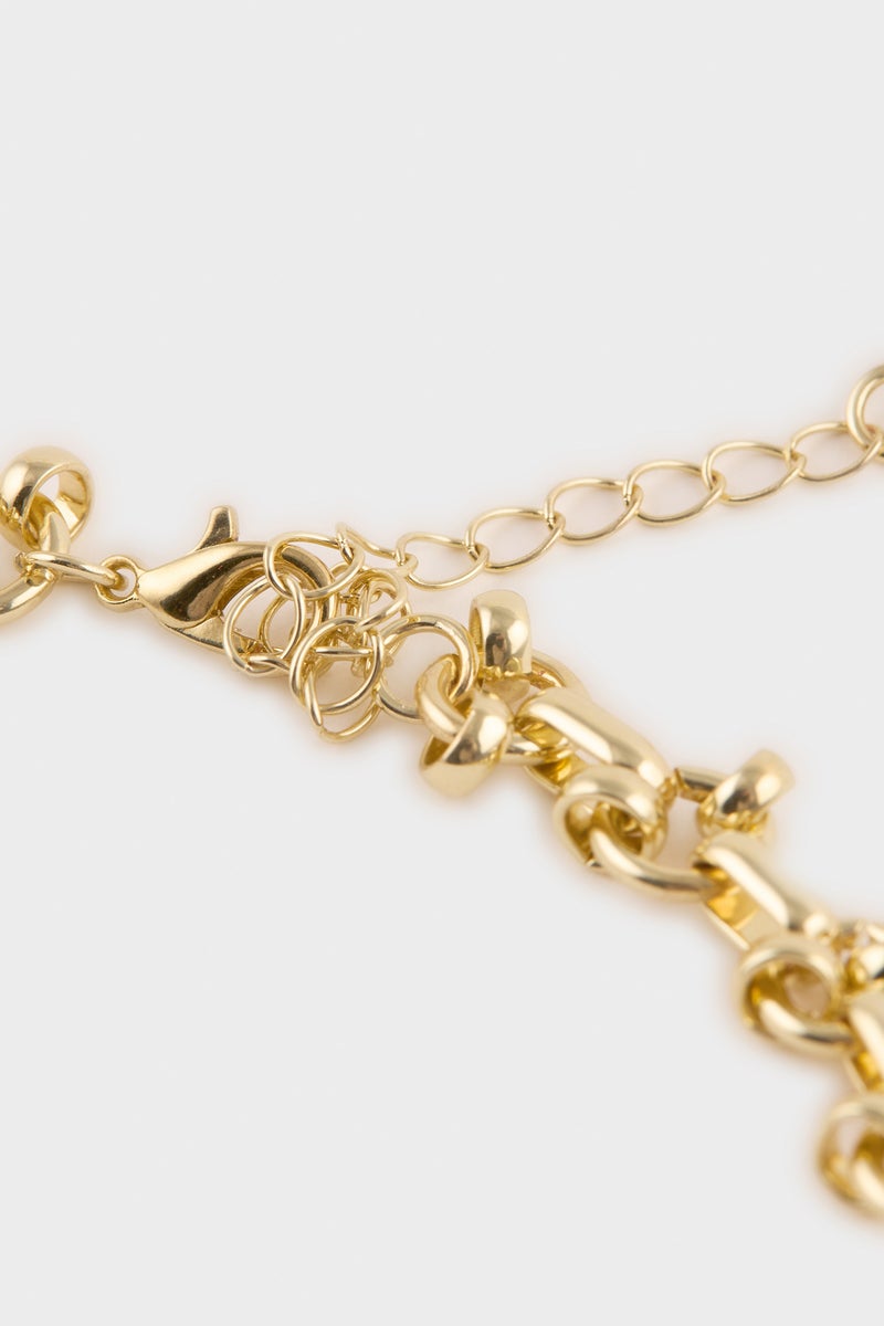 DeFacto Gold Woman Woman Gold Stone Necklace Casual - Image 4