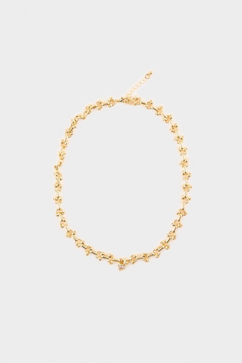 DeFacto Gold Woman Woman Gold Stone Necklace Casual - Image 2