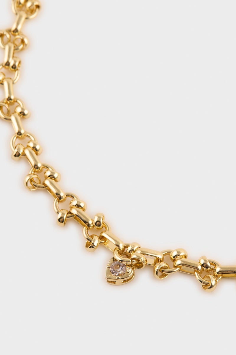 DeFacto Gold Woman Woman Gold Stone Necklace Casual - Image 3