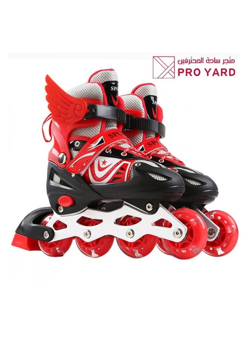 Pro Yard Skating shoes red color for the little ones