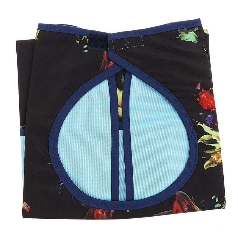Adult Mealtime Protector Pocket Bib Disability Aid Apron Washable with (Floral) - Image 3