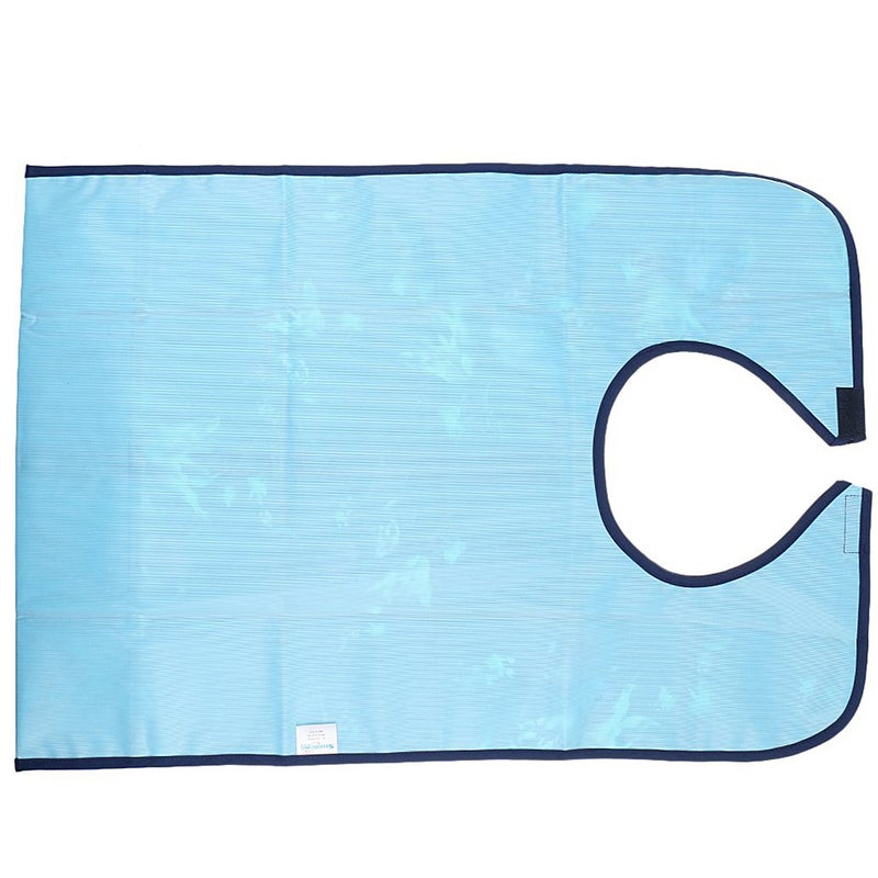 Adult Mealtime Protector Pocket Bib Disability Aid Apron Washable with (Floral) - Image 4
