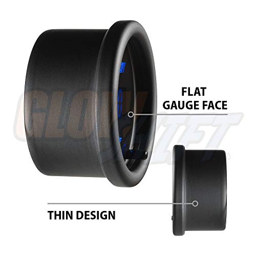 GLOWSHIFT مجموعة مقياس ضغط الزيت الرقمي GlowShift 10 لون 145 PSI - تشمل مستشعر إلكتروني 1/8-27 NPT والأسلاك - شاشة LED متعددة الألوان - عدسة ملونة - للسيارة والشاحنة - 2-1/16" (52mm) - Image 5