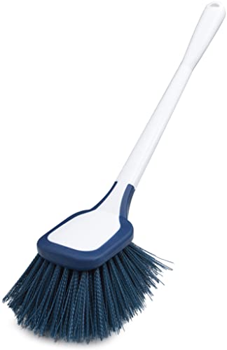Unger EZ Reach Shower Tub and Tile Scrub Brush, Crevice Bathroom Cleaning Supplies, Non-Scratch Scrubber Tool for Showers, Fixtures, Bathtubs, Drains, Grout, and Marble - Image 1