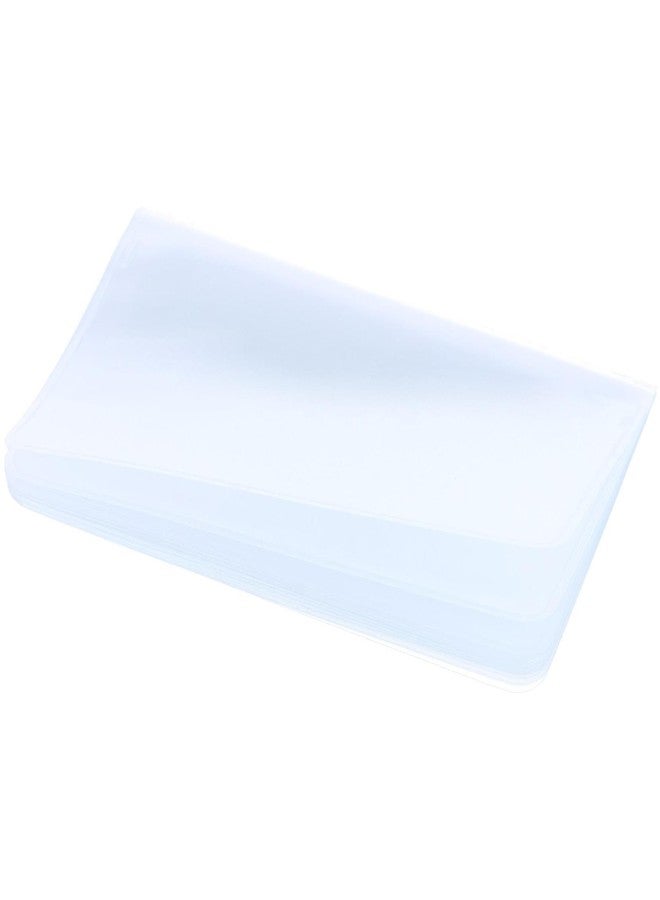 CTM Vinyl Window Inserts for Vertical Bifold or Trifold Wallets (12 Sleeves), Clear - Image 5