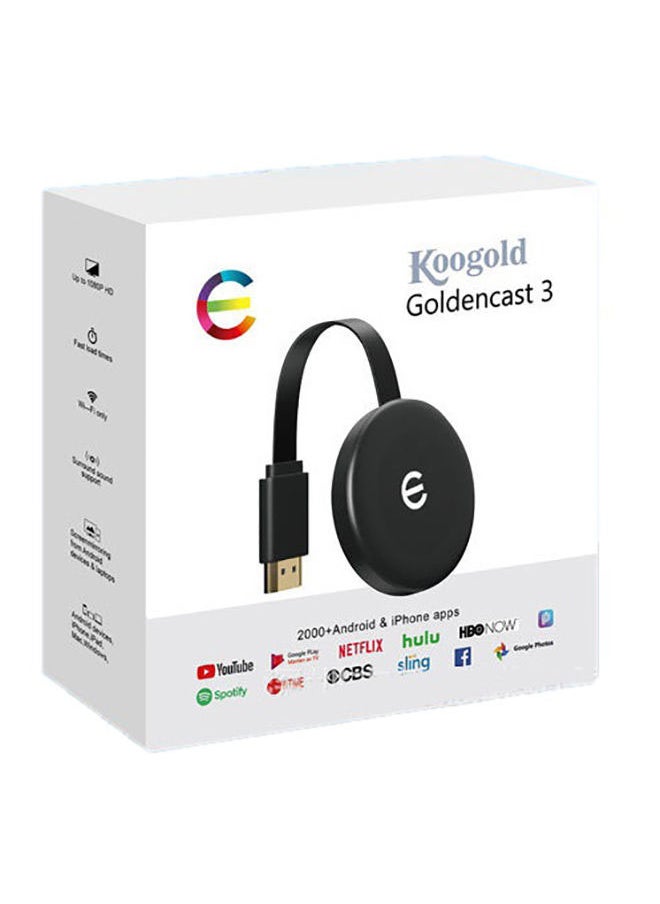 Generic - Chromecast 3rd Generation Media Streaming Device black - Image 1
