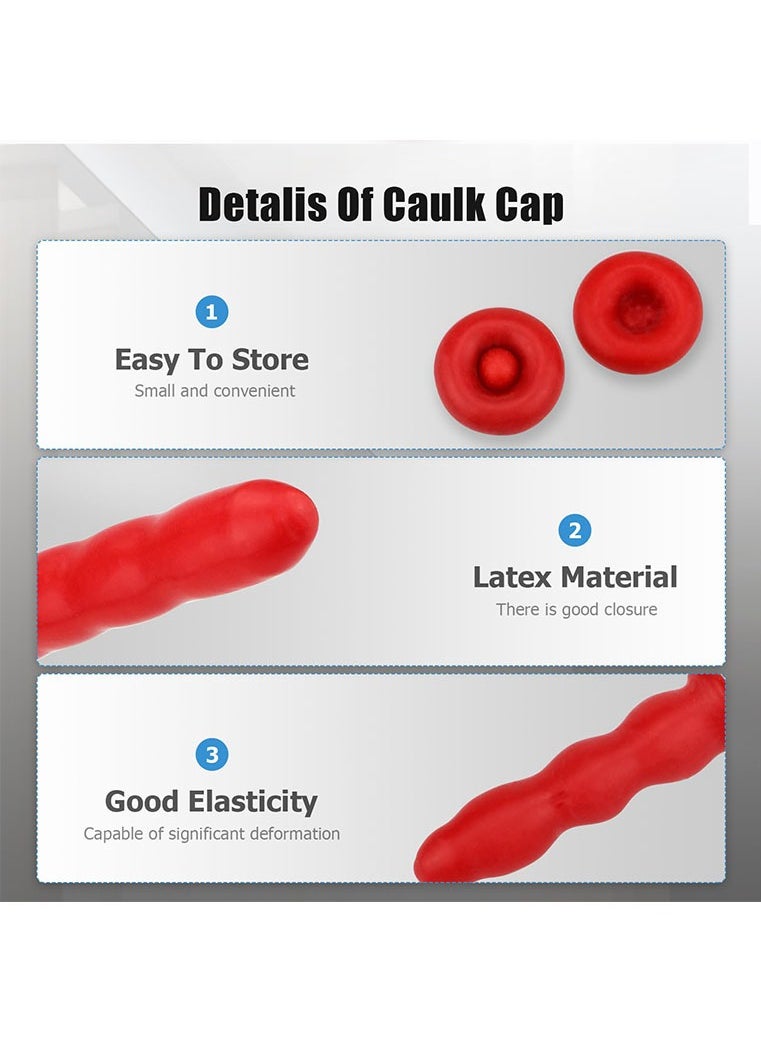 Muyixin - Caulk Cap,30-Pack Caulk Tube Cap Sealer Cap, Caulk Saver Cover Sealer for Sealing and Preserving Open Caulking Tube with Storage Box - Image 1