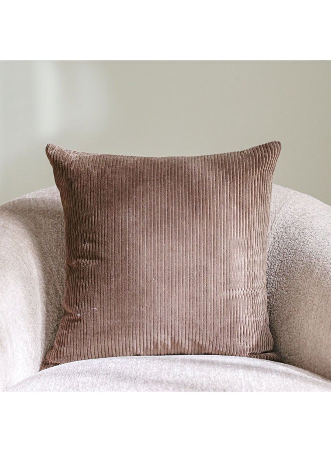 Danube Home Gleam Dyed Velvet Cushion Cover - Grey - 45x45 cm | Velvet Couch Pillow Cover For Living Room, Bed Room - Image 1