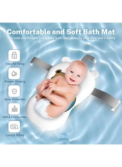 ONETO Baby Portable Foldable Bathtub For Newborn to Toddler With Soft Cushion Water Plug And Anti Slip Support Legs No-Slip Hanging And Detachable Bathtub  - Image 5