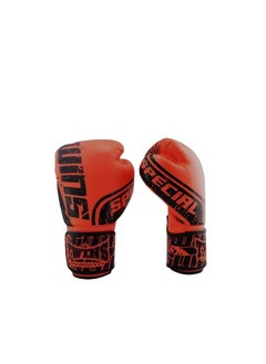 FBGVS12 FANCY BOXING GLOVES BLACK-RED 10 OZ