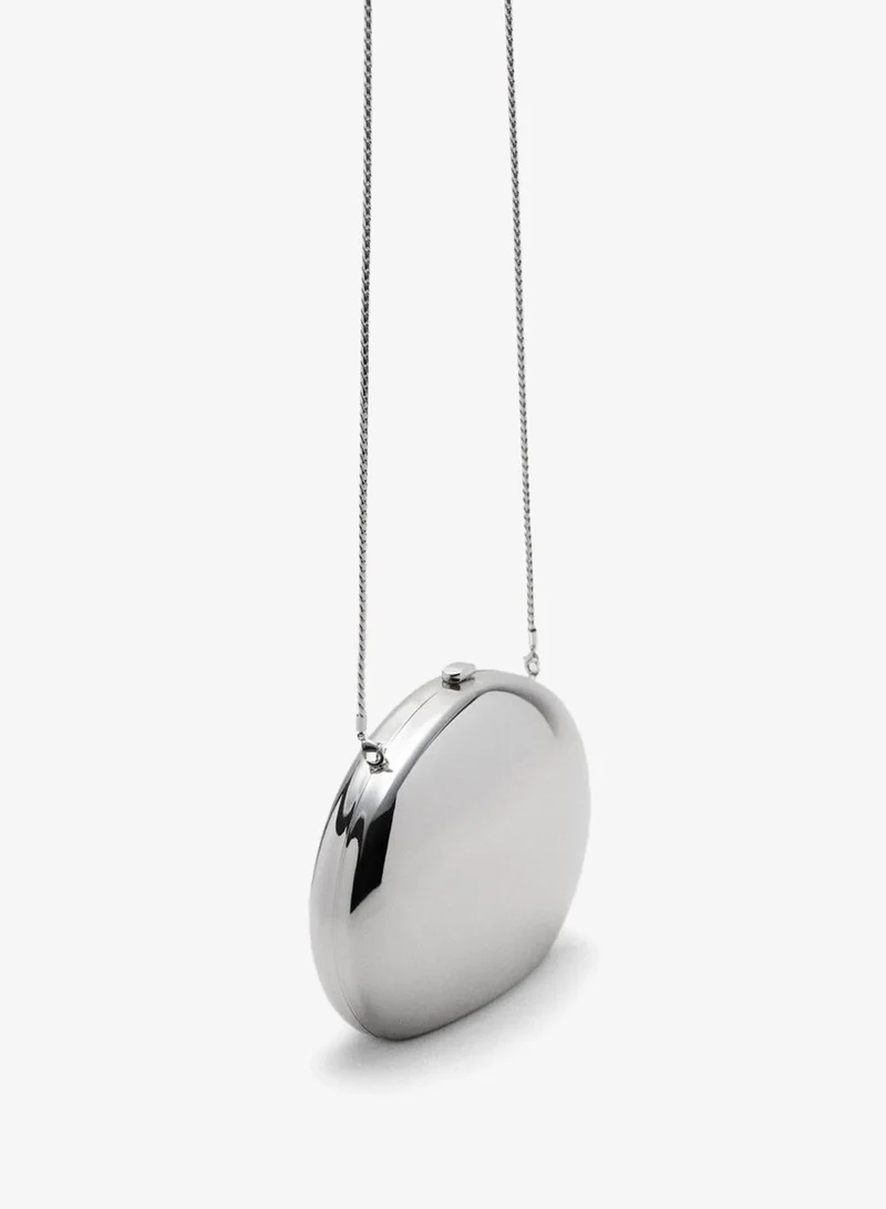 MANGO Oval clutch bag