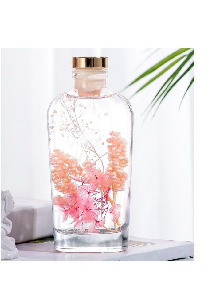 LONGFINE 175ml  Reed Diffuser,Floral Oil Diffuser With Forever Flower Plant Inside With Sticks For Home Office Fragrance Decor Gift  - Image 1