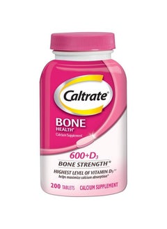 Caltrate 600 Plus D3 Calcium and Vitamin D Supplement Tablets, Bone Health Supplements for Adults - 200 Count  - Image 2