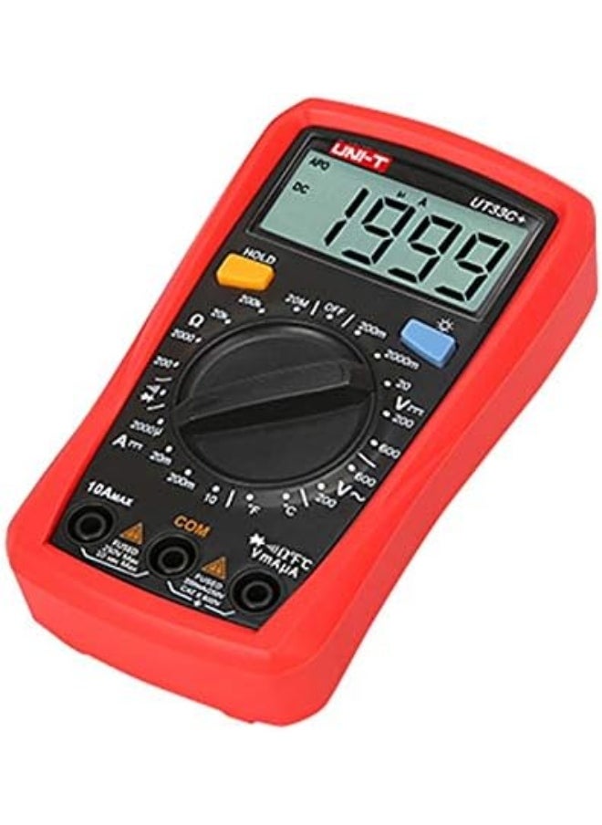 UNI-T UNI-T UT33C+ Digital Multimeter Auto Range Palm Size AC DC Voltmeter Ammeter Resistance Capacitance Temperature Tester  - Image 4