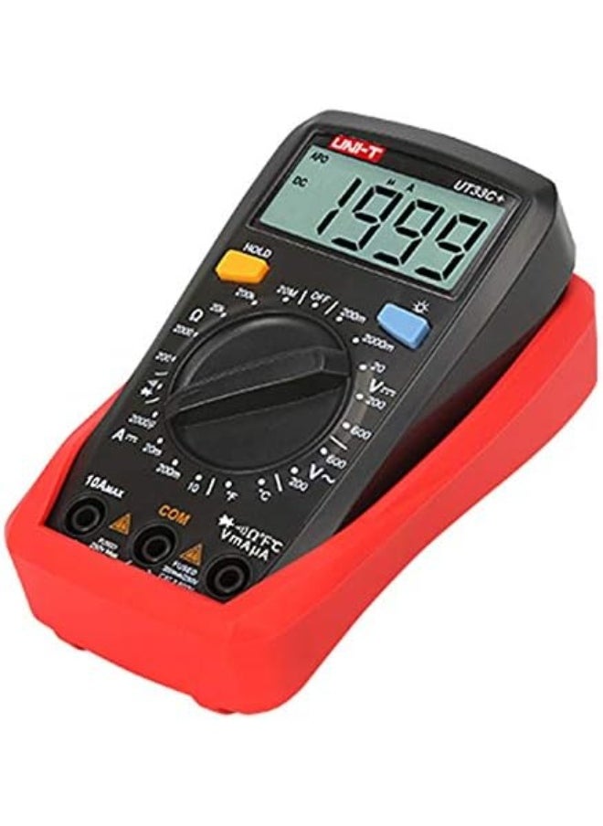 UNI-T UNI-T UT33C+ Digital Multimeter Auto Range Palm Size AC DC Voltmeter Ammeter Resistance Capacitance Temperature Tester  - Image 3