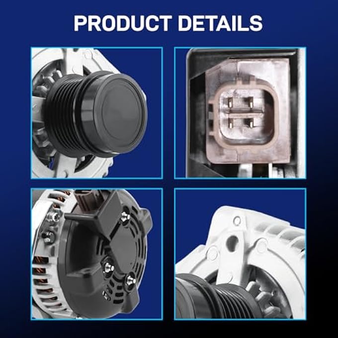 BDELI New Alternator Compatible with Toyota Camry 2007 2008 2009 L4 2.4, Toyota Corolla 2009 2010, Matrix 2009-2013, Pontiac Vibe 2009-2010, Scion xB 2008-2013, Replace 11195 AL3321X 104210-4880 - Image 4
