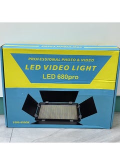 LED-680Pro Photography Lamp Short Video Live Network Red Light Photo Square Background Light Anchor Fill Light-Specifications:LED-680 PRO With 2 F770 Batteries 1 Charger