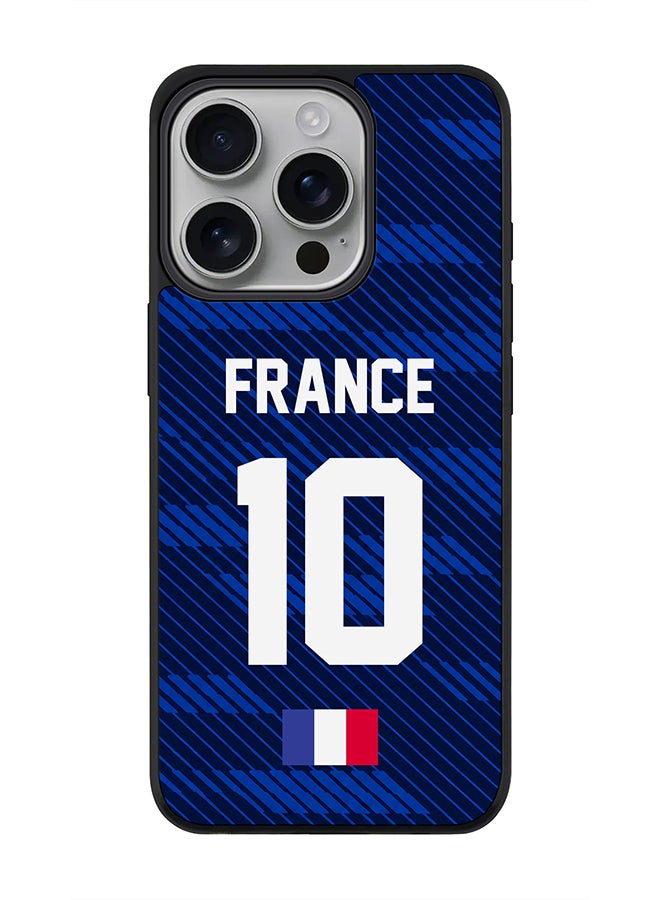 Stylizedd For Apple iPhone 16 Pro Case, [Compatible with MagSafe] Slim Magnetic cover Phone Case - Football Team France World Cup 2026 - Image 1