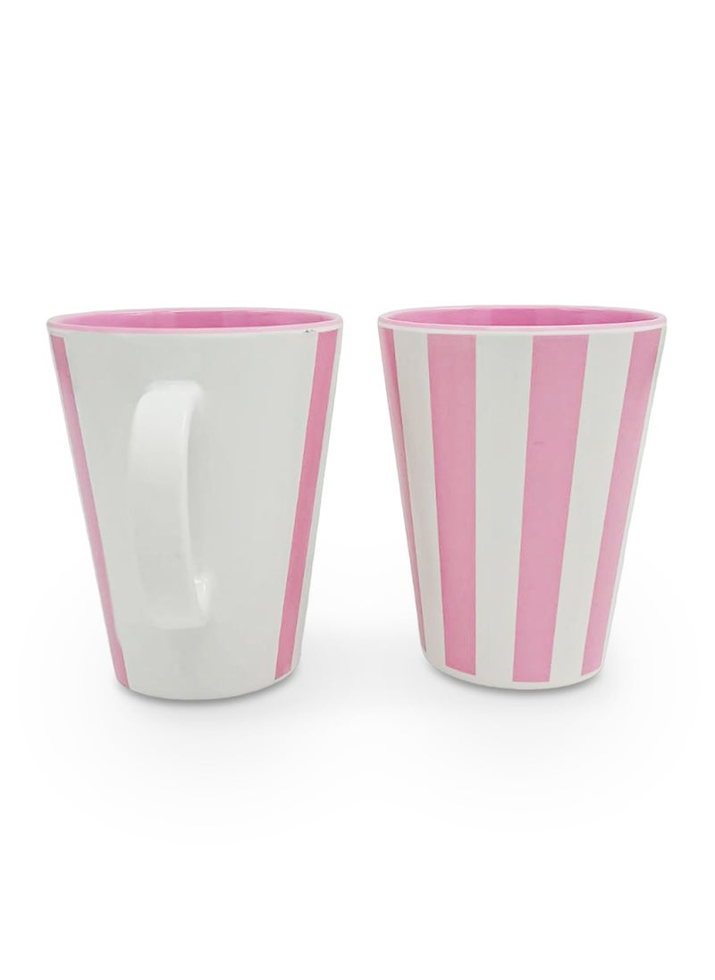 Superware Superware | Pure Melamine | Coffee Mug – Vertiline Beauty Pink 440ml. (Pack of 2) | Stain Free, Glazed Finish  - Image 5