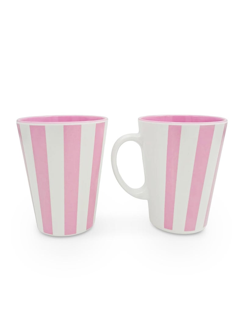Superware Superware | Pure Melamine | Coffee Mug – Vertiline Beauty Pink 440ml. (Pack of 2) | Stain Free, Glazed Finish  - Image 4
