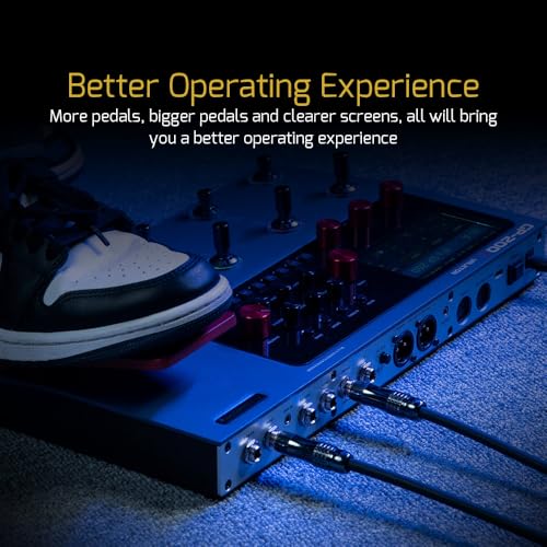 VALETON Multi Effects Processor Pedal with Expression Pedal FX Loop MIDI I/O Amp Modeling IR Cabinets Simulation Stereo OTG USB Audio Interface GP-200X (Include 10 Pcs Additional Footswitch Toppers) - Image 5
