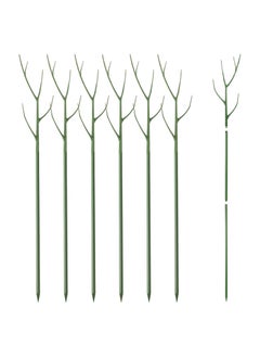 SYOSI SYOSI Plant Support Stakes, 40 Inch Adjustable Twig Plant Support Stakes, Trellis for Potted Plants Flower Supports for Indoor Outdoor Plants, Green, 6 Pieces  - Image 1