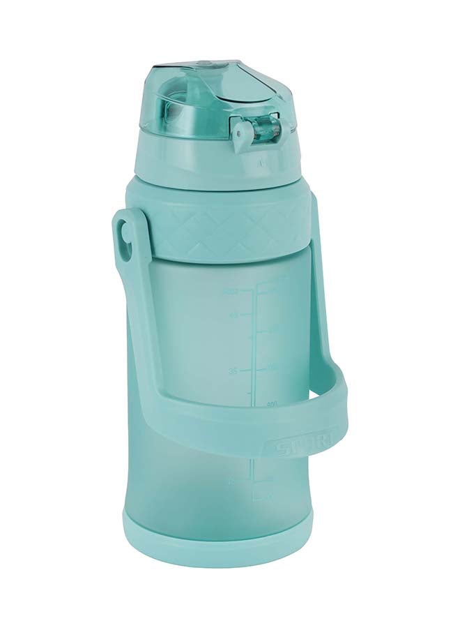 Royalford Water Bottle RF12163 Plastic Bottles with Flip Lid, Silicone Sipper and Straw, Strap, with Carry Handle Perfect for School, Office and Gym Leak-Proof Multicolor 1500ml - Image 3