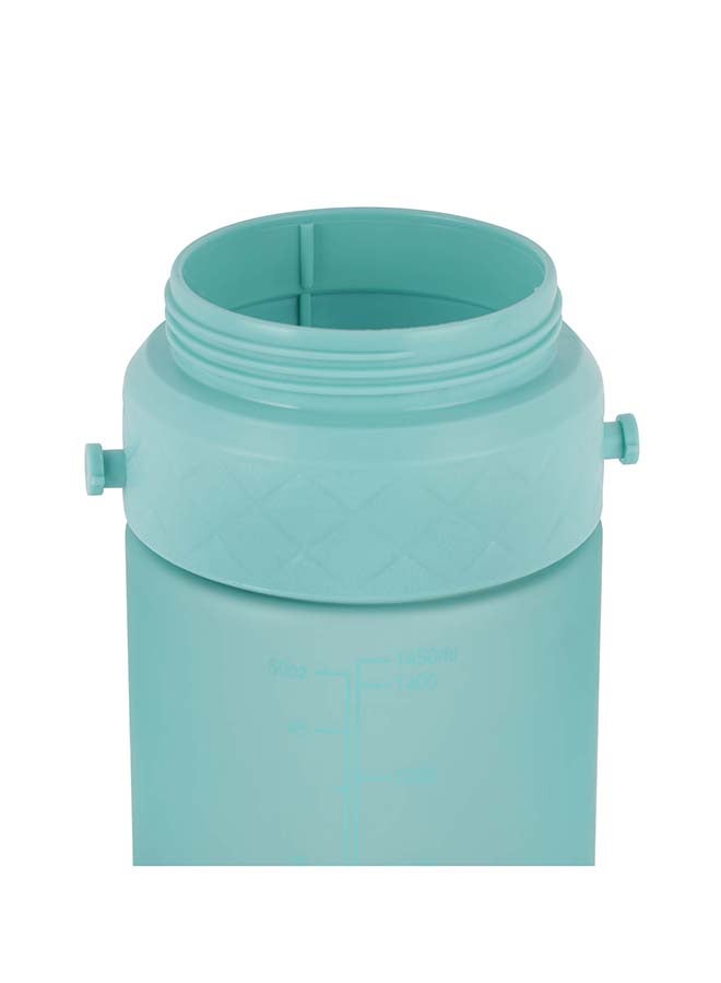 Royalford Water Bottle RF12163 Plastic Bottles with Flip Lid, Silicone Sipper and Straw, Strap, with Carry Handle Perfect for School, Office and Gym Leak-Proof Multicolor 1500ml - Image 5