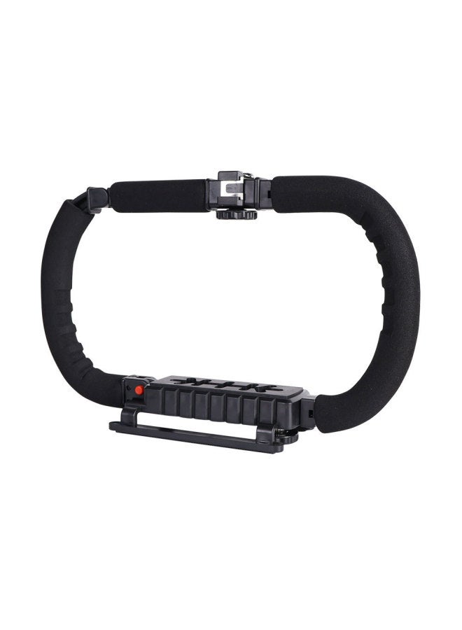 كي6 حامل مثبت للهاتف المحمول من نوع C مع حذاء حار لكاميرا SLR، حامل مثبت محمول من نوع U مع حذاء حار، مثبت كاميرا متنقل - Image 1