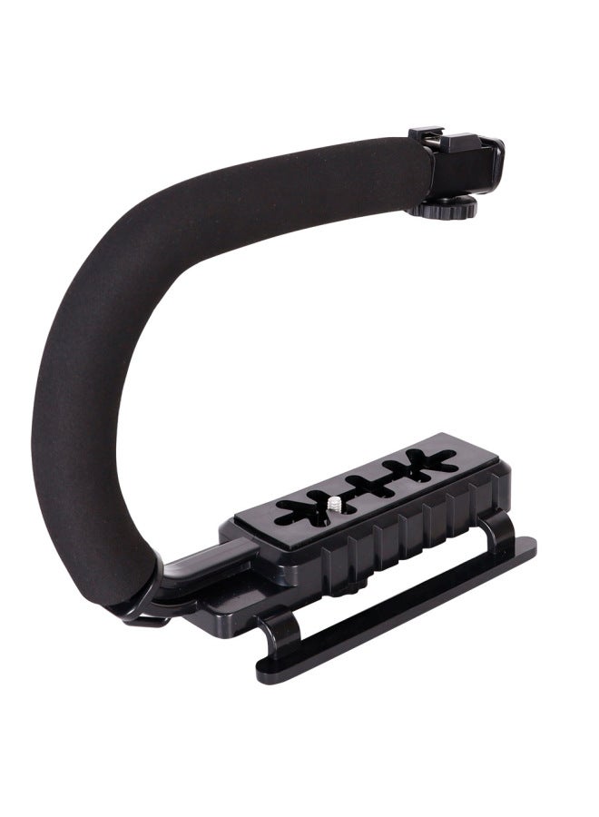 كي6 حامل مثبت للهاتف المحمول من نوع C مع حذاء حار لكاميرا SLR، حامل مثبت محمول من نوع U مع حذاء حار، مثبت كاميرا متنقل - Image 3