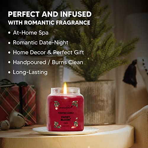 Aromahpure Scented Candles (50 Hours) (100% Soy Wax)- Handcrafted | Smoke-Free | Sweet Bloom-Apple, Dark Desire- Chocolate, Coffee & Vanilla Fragrance Candles for Home & Gift Sets. (Pack of 2) - Image 5