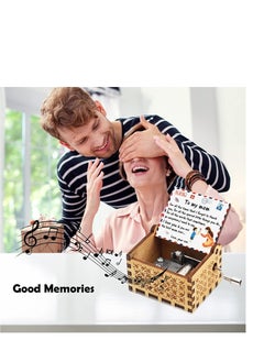SYOSI Birthday Music Box Gifts for Mom from Son, You are My Sunshine Mechanism Vintage Cute Personalized Son to Mothers Day  - Image 3