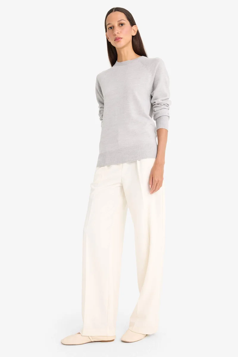 ديفاكتو Relax Fit Crew Neck Pullover