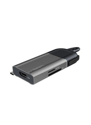 URTECH 6-in-1 USB-C Hub | Privacy Screen Protection | 4K HDMI | SD Card Reader | 100W PD | Premium Aluminum Design - pzsku/Z3B9CD5B4ADEF62ECB3B2Z/45/1742504971/47ceb14b-5e93-474a-9174-ac98b7706a83