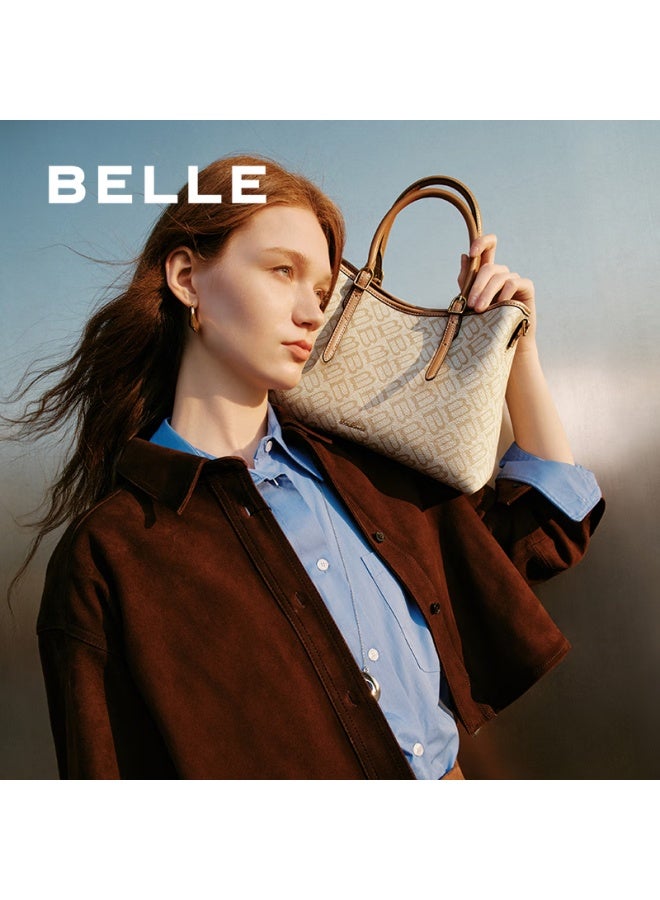 Belle Women's Bag 25 New Seagull Vintage Commuter Tote Bag Crossbody Handbag X7238ax5 Apricot - Image 2