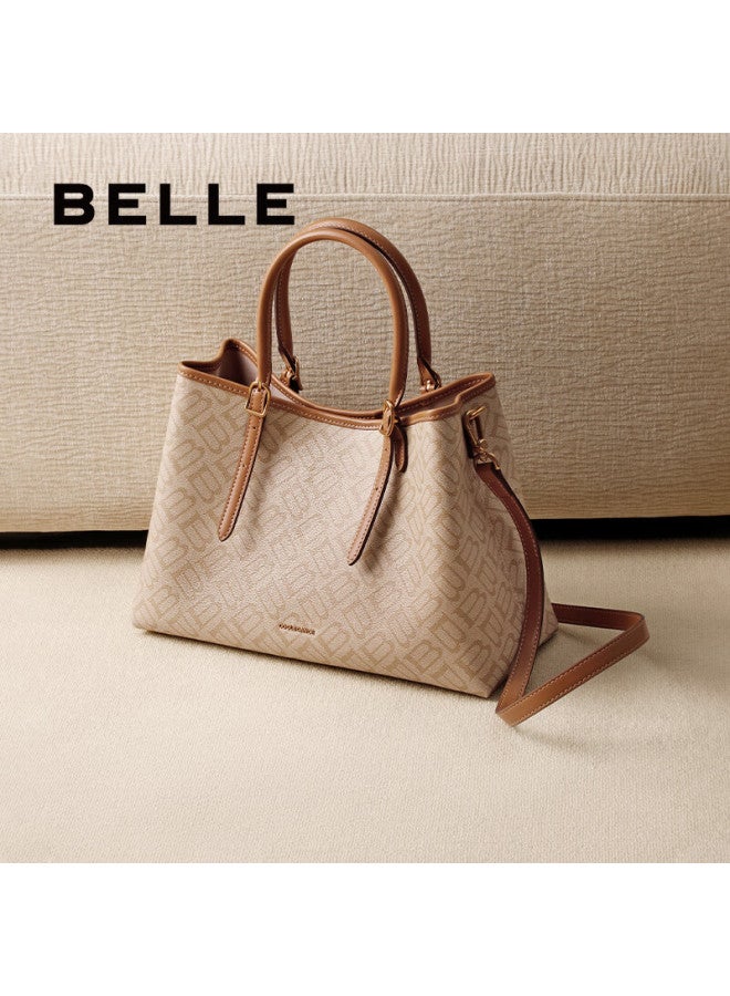 Belle Women's Bag 25 New Seagull Vintage Commuter Tote Bag Crossbody Handbag X7238ax5 Apricot - Image 4