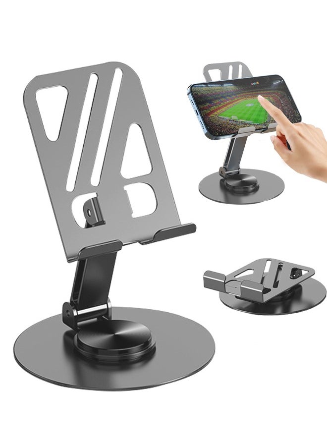 Generic - Folding Phone Stand, Fully Adjustable Desktop Phone Stand Base, Compatible With Phones 16 15 14 13 12 11 Pro Xs Xs Max Xr X 8, Nintendo Switch, All Phones - Image 1