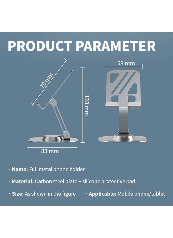 Generic - Folding Phone Stand, Fully Adjustable Desktop Phone Stand Base, Compatible With Phones 16 15 14 13 12 11 Pro Xs Xs Max Xr X 8, Nintendo Switch, All Phones - Image 1