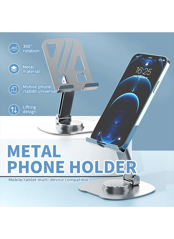 Generic - Folding Phone Stand, Fully Adjustable Desktop Phone Stand Base, Compatible With Phones 16 15 14 13 12 11 Pro Xs Xs Max Xr X 8, Nintendo Switch, All Phones - Image 1