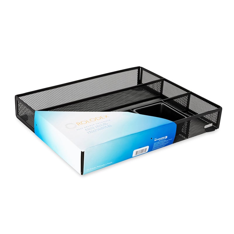 Rolodex Mesh Collection Drawer Organizer, Black (22131) - Image 4
