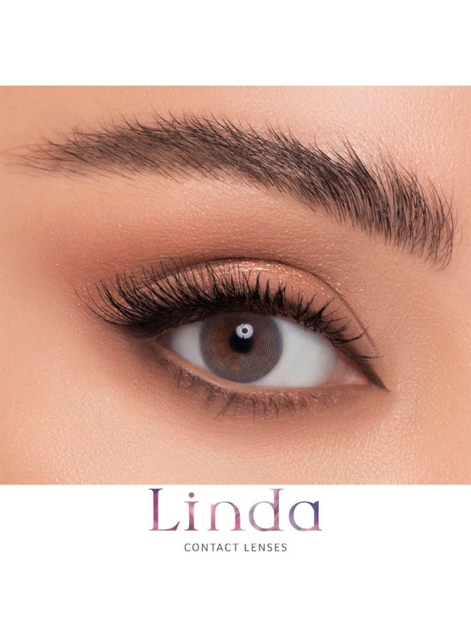 Linda Lenses Linda Monthly Contact Lenses Zircon  - Image 1