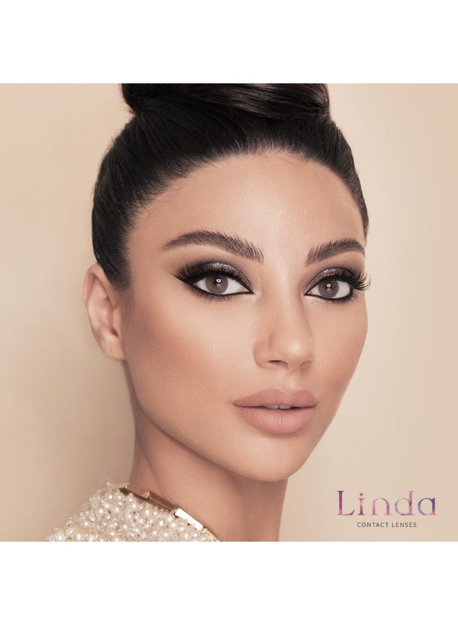 Linda Lenses Linda Monthly Contact Lenses Zircon  - Image 2