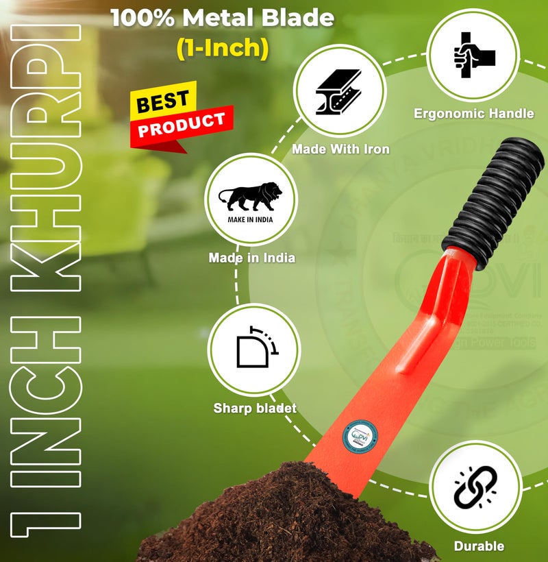 DVI (1 Inch) Gardening Khurpi for Small Pots - Handy Tools for Indoor Gardens | Plant Tool for Digging in Garden | Multicolour - Image 4