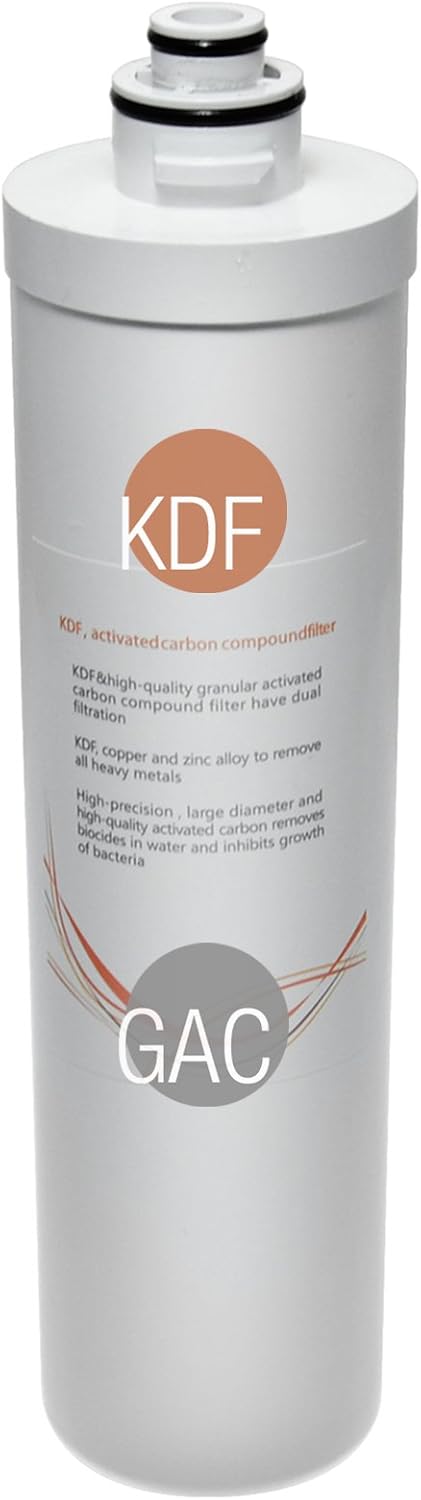 iSpring iSpring Replacement Pack for 4Stage Ultra Filtration System  QuickChange Inline KDFCarbon Filter for Ultra Filtration Under Sink Water Filter System CUA4 White  - Image 5