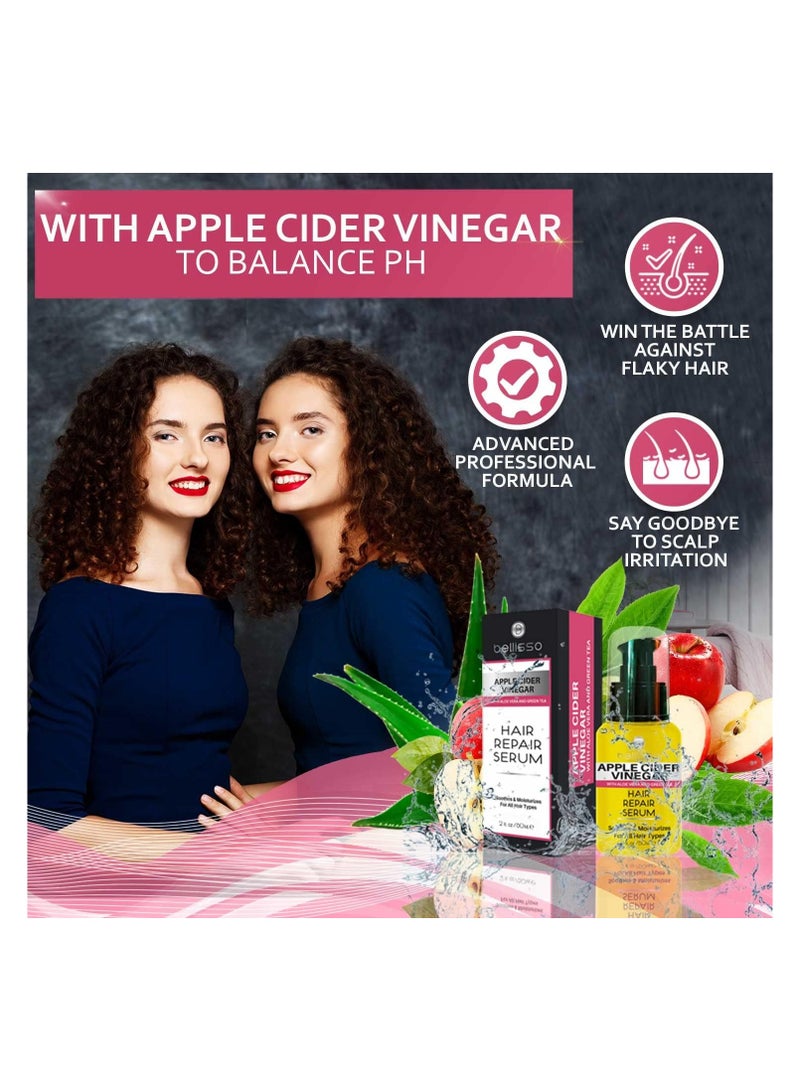BELLISSO Beliso Apple Cider Vinegar Hair Serum with Aloe Vera and Green Tea - Image 3