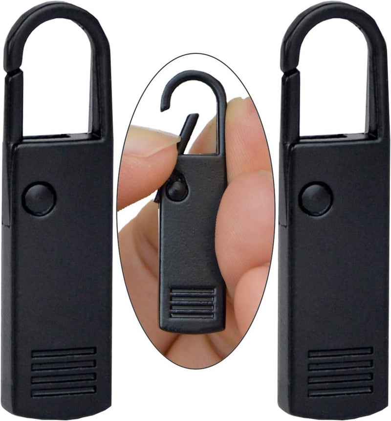 yeezo 2Pcs Zipper Pulls Tab Replacement Metal Zippers Handle Mend Fixer Tag Repair for Boot, Luggage, Backpack, Suitcase and More - Image 1