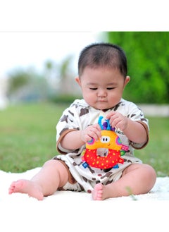 Generic Lala Cute Cloth Doll Baby Rattle Animal Toy Color Printing Hand Toy For Infants-Color:Flower Hen Rocker  - Image 5