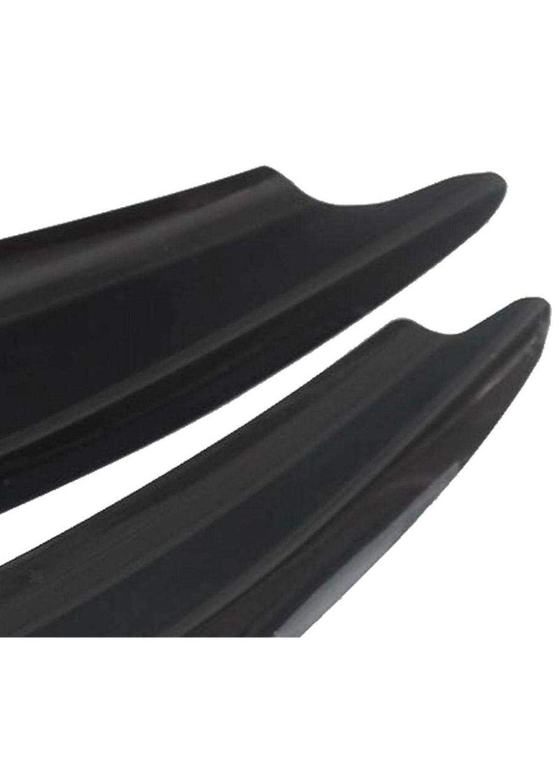 SYOSI - Diffuser Shark Fin Kit for Car Spoiler Wing, Auto Parts Car Carbon Fiber Texture Decoration Front Bumper Side Canards Splitter Fins Universal Black 4Pcs Set - Image 1